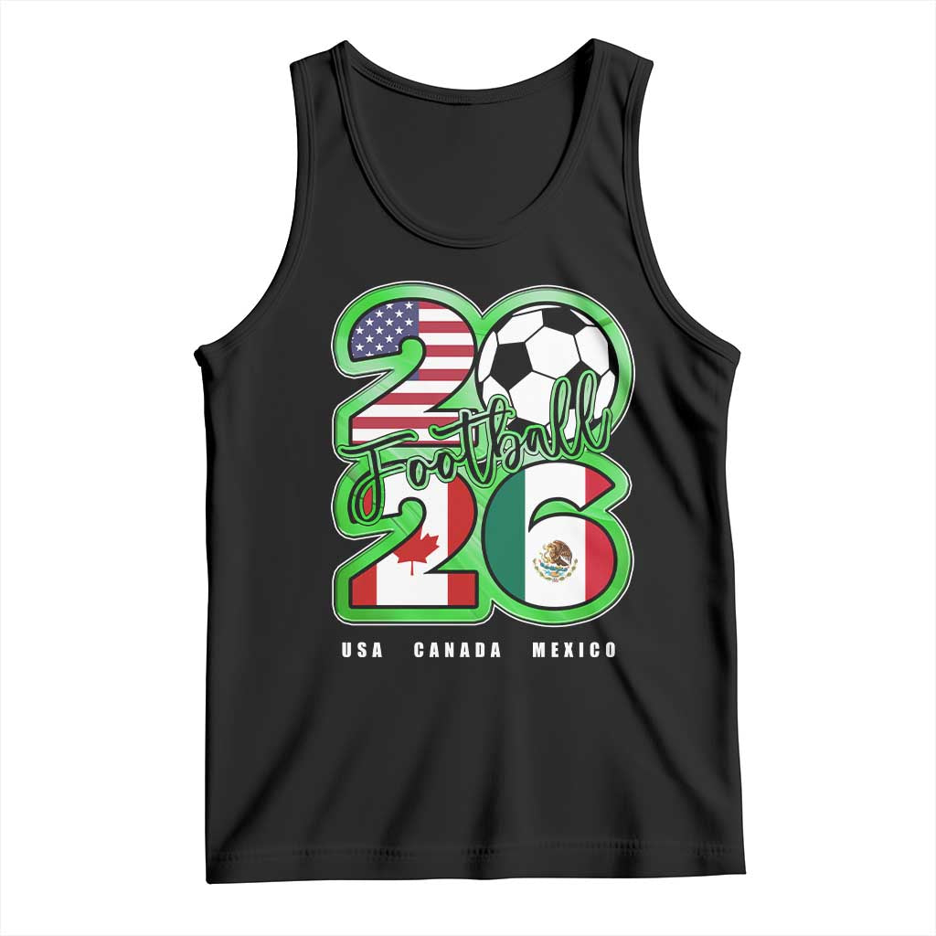 Soccer Football Lover Tank Top USA Canada Mexico Pride 26