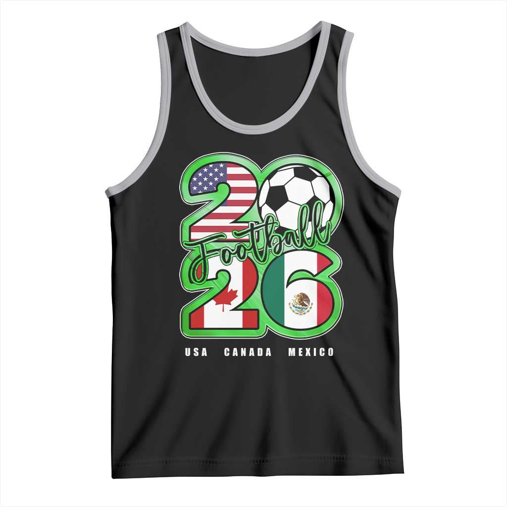 Soccer Football Lover Tank Top USA Canada Mexico Pride 26