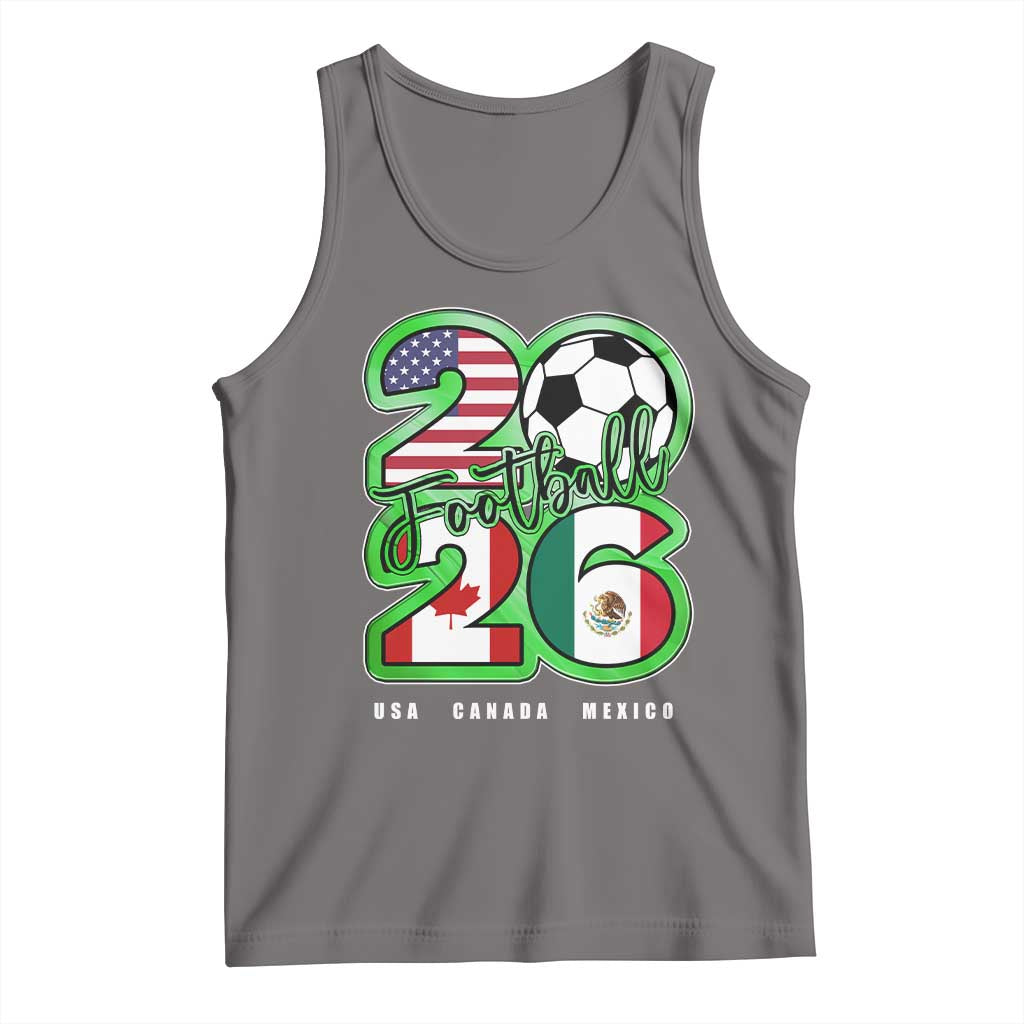 Soccer Football Lover Tank Top USA Canada Mexico Pride 26