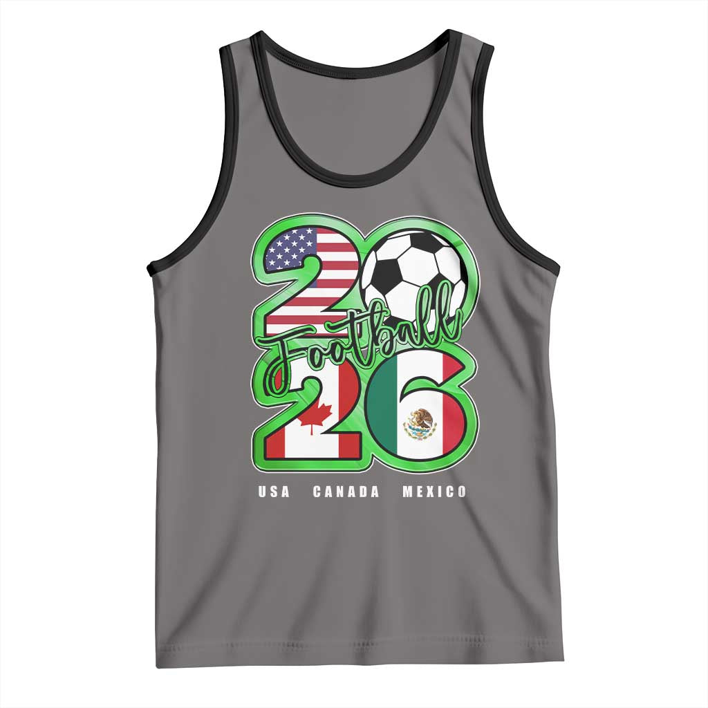 Soccer Football Lover Tank Top USA Canada Mexico Pride 26
