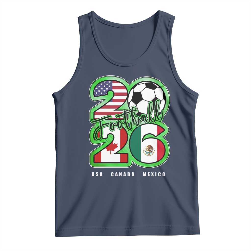 Soccer Football Lover Tank Top USA Canada Mexico Pride 26