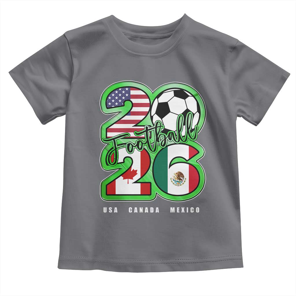 Soccer Football Lover Toddler T Shirt USA Canada Mexico Pride 26