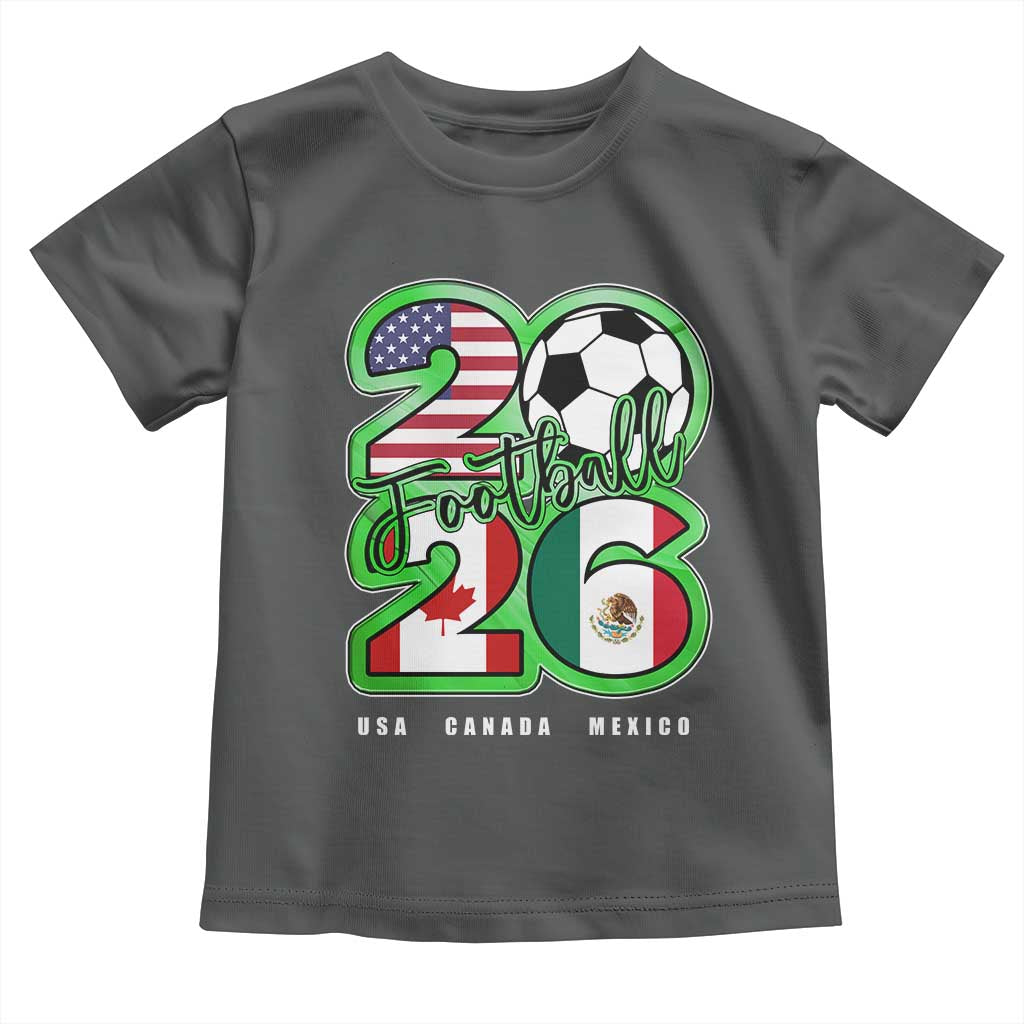 Soccer Football Lover Toddler T Shirt USA Canada Mexico Pride 26