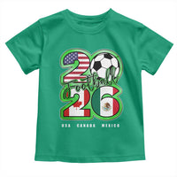 Soccer Football Lover Toddler T Shirt USA Canada Mexico Pride 26