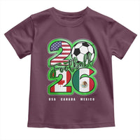 Soccer Football Lover Toddler T Shirt USA Canada Mexico Pride 26
