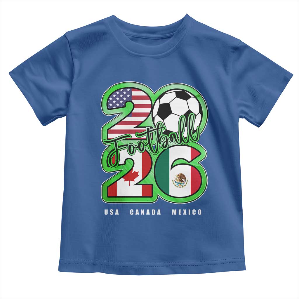 Soccer Football Lover Toddler T Shirt USA Canada Mexico Pride 26