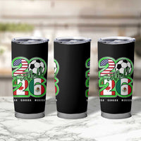 Soccer Football Lover Tumbler Cup USA Canada Mexico Pride 26