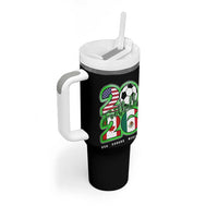 Soccer Football Lover Tumbler With Handle USA Canada Mexico Pride 26