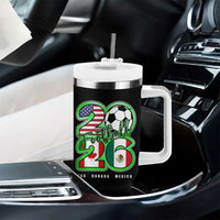 Soccer Football Lover Tumbler With Handle USA Canada Mexico Pride 26