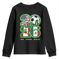 Soccer Football Lover Youth Sweatshirt USA Canada Mexico Pride 26