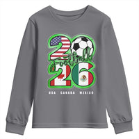 Soccer Football Lover Youth Sweatshirt USA Canada Mexico Pride 26