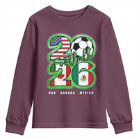 Soccer Football Lover Youth Sweatshirt USA Canada Mexico Pride 26