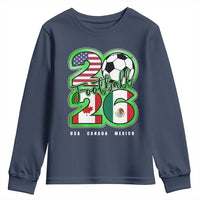 Soccer Football Lover Youth Sweatshirt USA Canada Mexico Pride 26