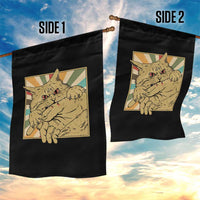 Funny Cat Bite Horror Anime Crazy Kitten Japanese Garden Flag - Wonder Print Shop
