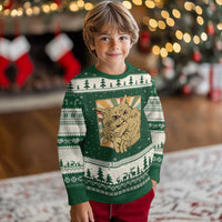 Funny Cat Bite Horror Anime Crazy Kitten Japanese Ugly Christmas Sweater - Wonder Print Shop
