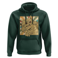 Funny Cat Bite Horror Anime Crazy Kitten Japanese Hoodie - Wonder Print Shop