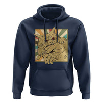 Funny Cat Bite Horror Anime Crazy Kitten Japanese Hoodie - Wonder Print Shop