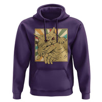 Funny Cat Bite Horror Anime Crazy Kitten Japanese Hoodie - Wonder Print Shop