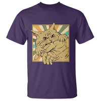 Funny Cat Bite Horror Anime Crazy Kitten Japanese T Shirt - Wonder Print Shop
