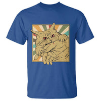 Funny Cat Bite Horror Anime Crazy Kitten Japanese T Shirt - Wonder Print Shop