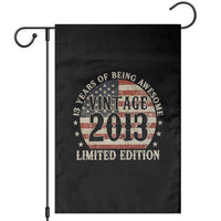 13th Birthday 2026 Garden Flag Vintage 2013 Limited Edition 13 Years Of Being Awesome - Wonder Print Shop