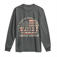 13th Birthday 2026 Long Sleeve Shirt Vintage 2013 Limited Edition 13 Years Of Being Awesome - Wonder Print Shop