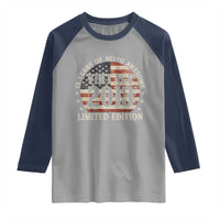 13th Birthday 2026 Raglan Shirt Vintage 2013 Limited Edition 13 Years Of Being Awesome - Wonder Print Shop
