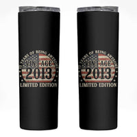 13th Birthday 2026 Skinny Tumbler Vintage 2013 Limited Edition 13 Years Of Being Awesome - Wonder Print Shop