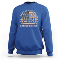 13th Birthday 2026 Sweatshirt Vintage 2013 Limited Edition 13 Years Of Being Awesome - Wonder Print Shop