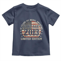 13th Birthday 2026 Toddler T Shirt Vintage 2013 Limited Edition 13 Years Of Being Awesome - Wonder Print Shop