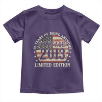 13th Birthday 2026 Toddler T Shirt Vintage 2013 Limited Edition 13 Years Of Being Awesome - Wonder Print Shop