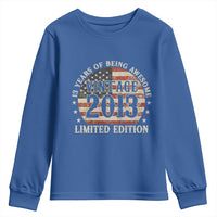 13th Birthday 2026 Youth Sweatshirt Vintage 2013 Limited Edition 13 Years Of Being Awesome - Wonder Print Shop