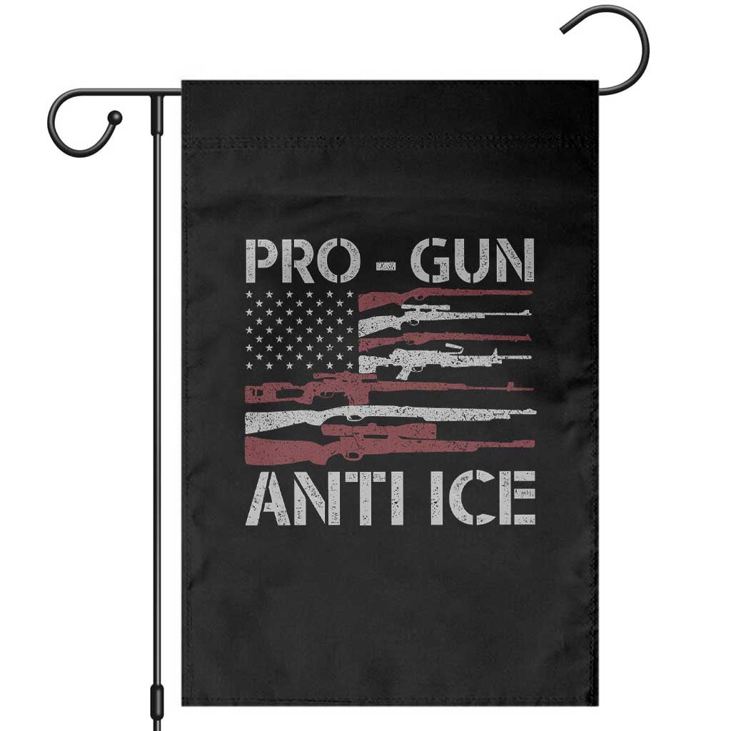 Pro Gun Anti Ice Garden Flag Vintage American Flag 2nd Amendment Support