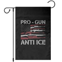 Pro Gun Anti Ice Garden Flag Vintage American Flag 2nd Amendment Support