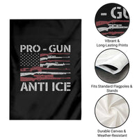 Pro Gun Anti Ice Garden Flag Vintage American Flag 2nd Amendment Support