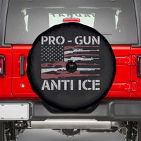 Pro Gun Anti Ice Spare Tire Cover Vintage American Flag 2nd Amendment Support