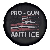 Pro Gun Anti Ice Spare Tire Cover Vintage American Flag 2nd Amendment Support