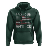Pro Gun Anti Ice Hoodie Vintage American Flag 2nd Amendment Support