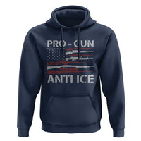 Pro Gun Anti Ice Hoodie Vintage American Flag 2nd Amendment Support