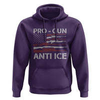 Pro Gun Anti Ice Hoodie Vintage American Flag 2nd Amendment Support