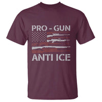 Pro Gun Anti Ice T Shirt Vintage American Flag 2nd Amendment Support