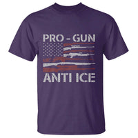 Pro Gun Anti Ice T Shirt Vintage American Flag 2nd Amendment Support