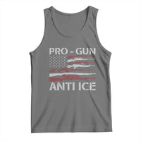 Pro Gun Anti Ice Tank Top Vintage American Flag 2nd Amendment Support