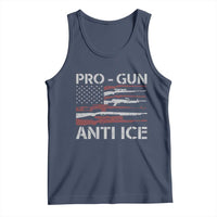 Pro Gun Anti Ice Tank Top Vintage American Flag 2nd Amendment Support