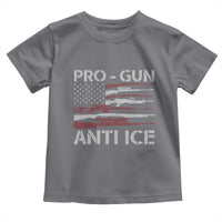 Pro Gun Anti Ice Toddler T Shirt Vintage American Flag 2nd Amendment Support