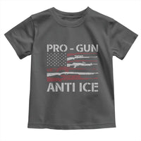 Pro Gun Anti Ice Toddler T Shirt Vintage American Flag 2nd Amendment Support