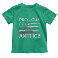 Pro Gun Anti Ice Toddler T Shirt Vintage American Flag 2nd Amendment Support
