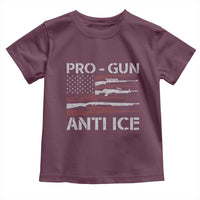Pro Gun Anti Ice Toddler T Shirt Vintage American Flag 2nd Amendment Support