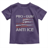 Pro Gun Anti Ice Toddler T Shirt Vintage American Flag 2nd Amendment Support