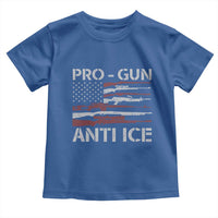 Pro Gun Anti Ice Toddler T Shirt Vintage American Flag 2nd Amendment Support